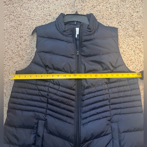J. Jill Navy Blue Down Puffer Vest size 1X - Picture 3 of 7